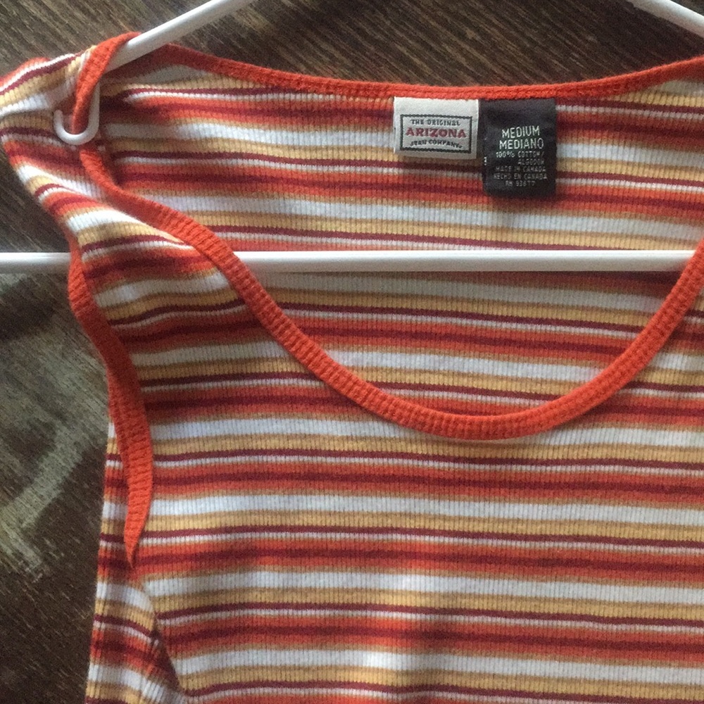 Vintage Arizona Jeans fitted striped tank